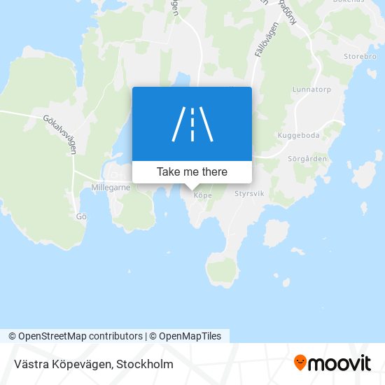 Västra Köpevägen map