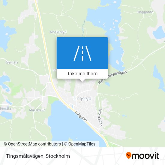 Tingsmålavägen map