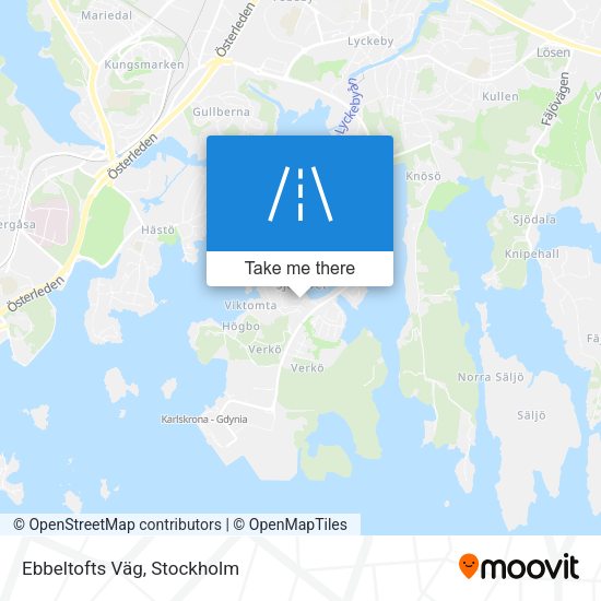 Ebbeltofts Väg map