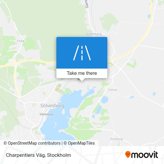 Charpentiers Väg map