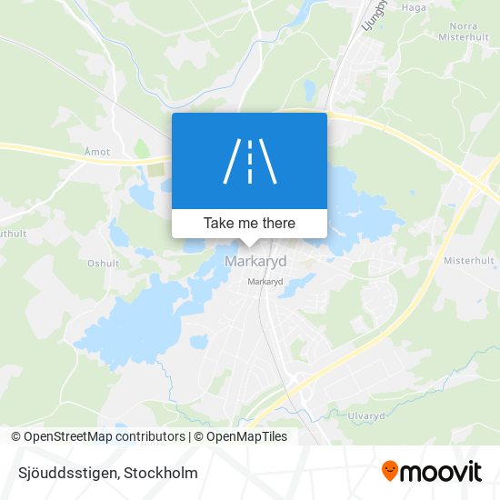 Sjöuddsstigen map