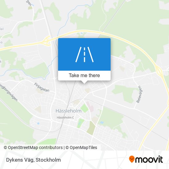 Dykens Väg map