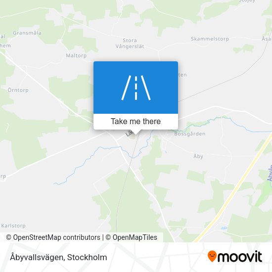 Åbyvallsvägen map