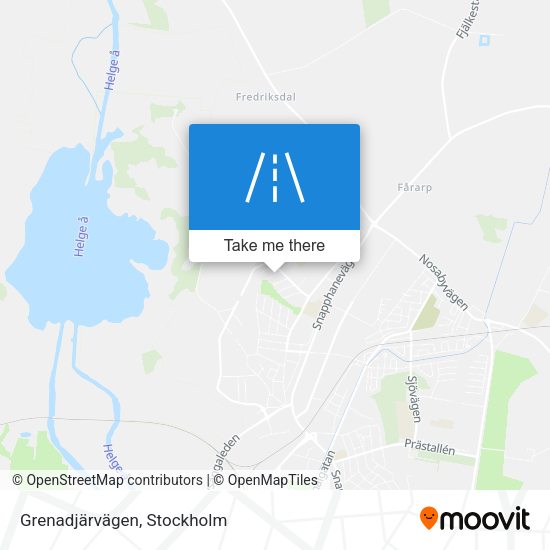 Grenadjärvägen map
