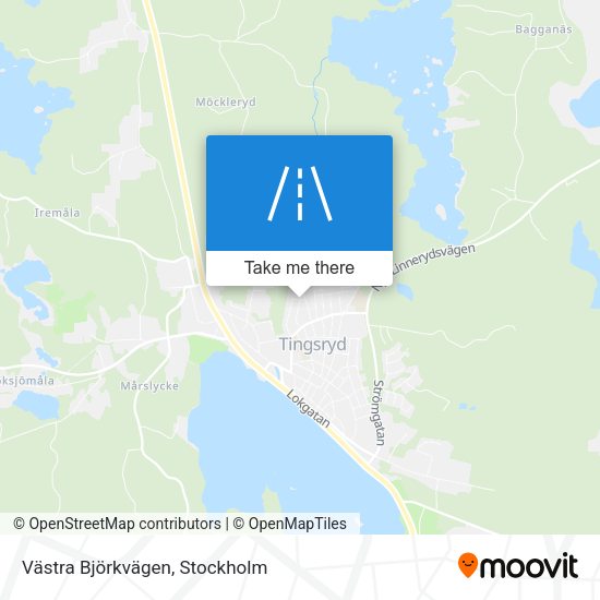 Västra Björkvägen map