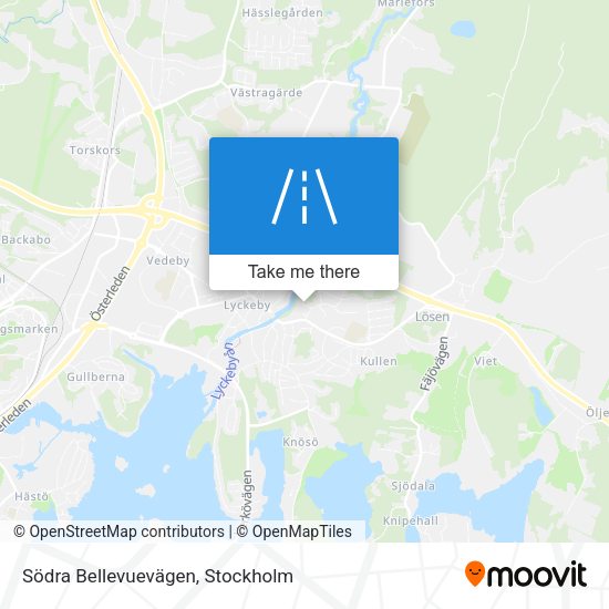 Södra Bellevuevägen map