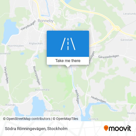 Södra Rönningevägen map