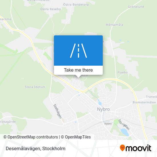 Desemålavägen map