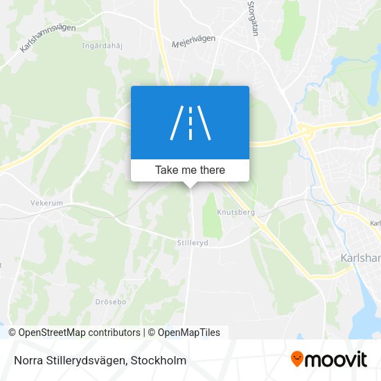 Norra Stillerydsvägen map