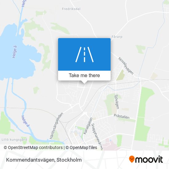 Kommendantsvägen map