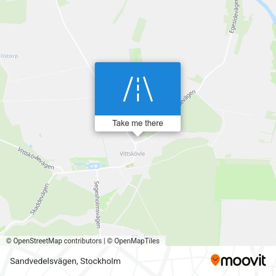Sandvedelsvägen map