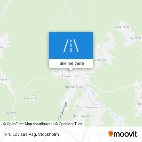 Fru Lovisas Väg map
