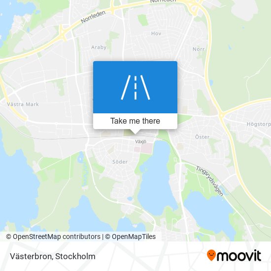 Västerbron map