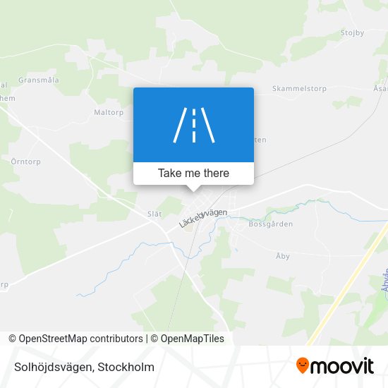 Solhöjdsvägen map