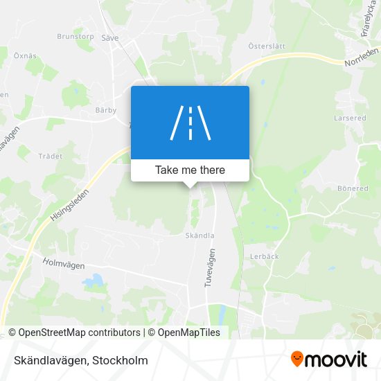 Skändlavägen map