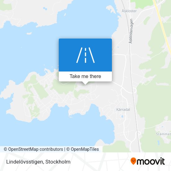 Lindelövsstigen map