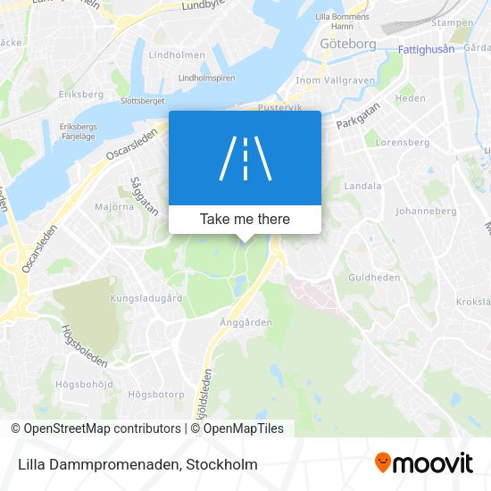 Lilla Dammpromenaden map