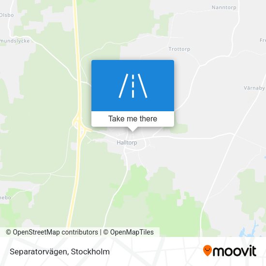 Separatorvägen map