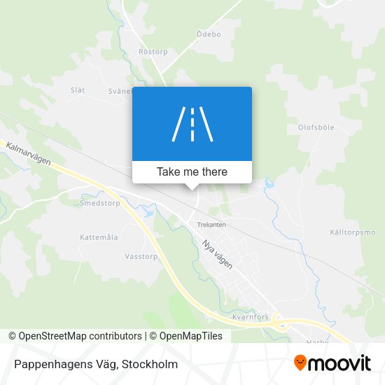 Pappenhagens Väg map