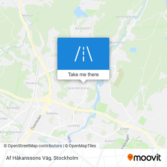 Af Håkanssons Väg map