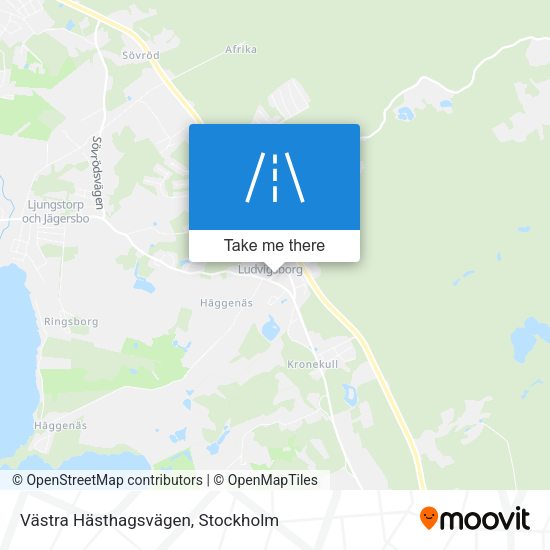 Västra Hästhagsvägen map