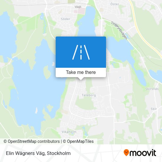 Elin Wägners Väg map
