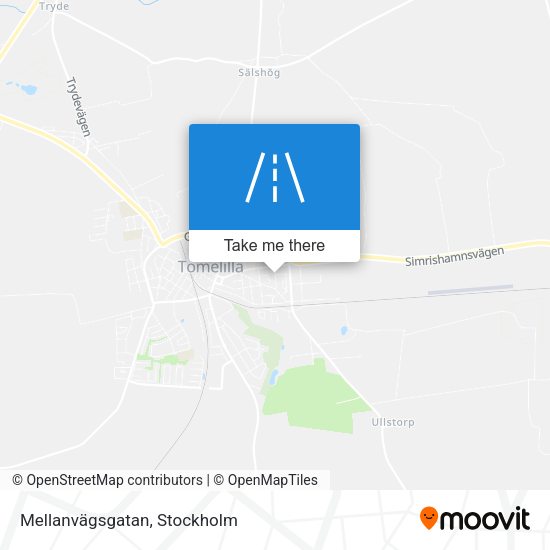 Mellanvägsgatan map