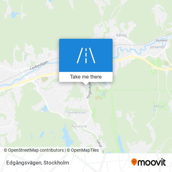 Edgångsvägen map