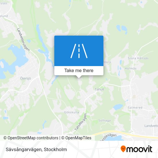 Sävsångarvägen map