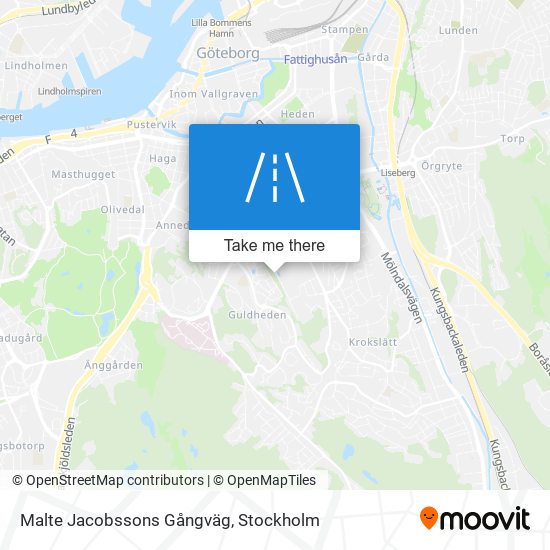 Malte Jacobssons Gångväg map
