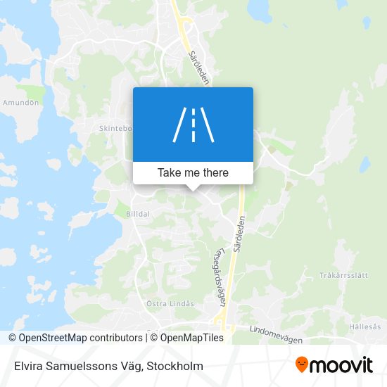 Elvira Samuelssons Väg map
