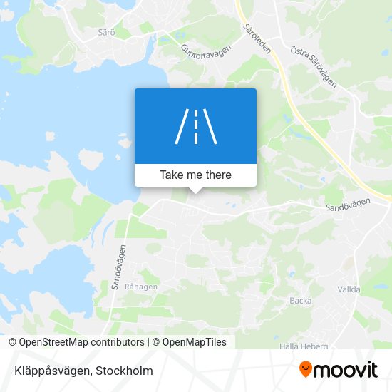 Kläppåsvägen map