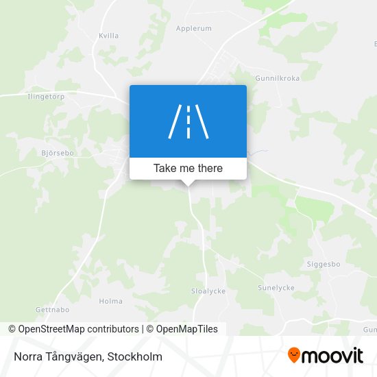 Norra Tångvägen map