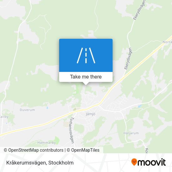 Kråkerumsvägen map