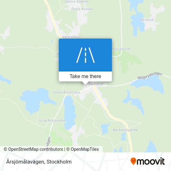 Årsjömålavägen map