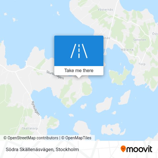 Södra Skällenäsvägen map