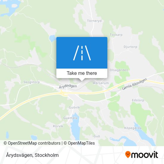 Årydsvägen map