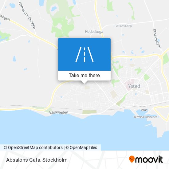 Absalons Gata map