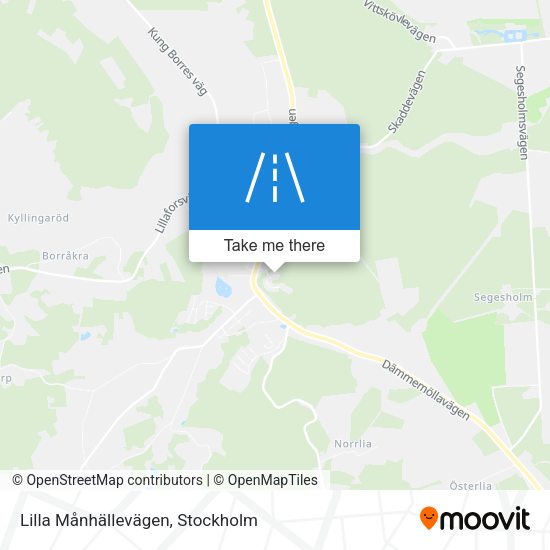 Lilla Månhällevägen map
