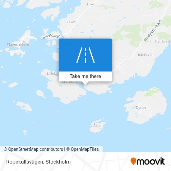 Ropekullsvägen map