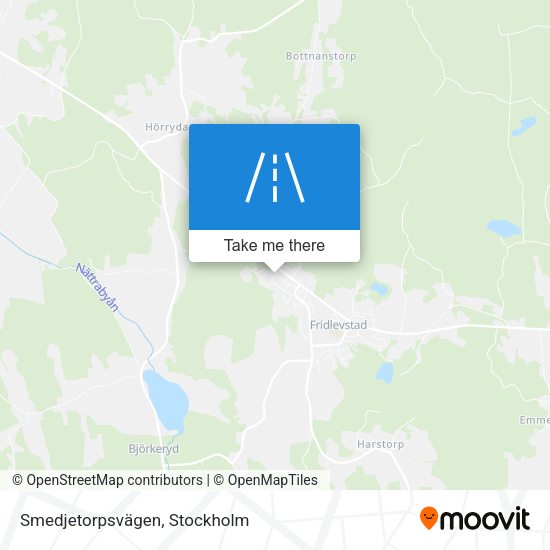 Smedjetorpsvägen map