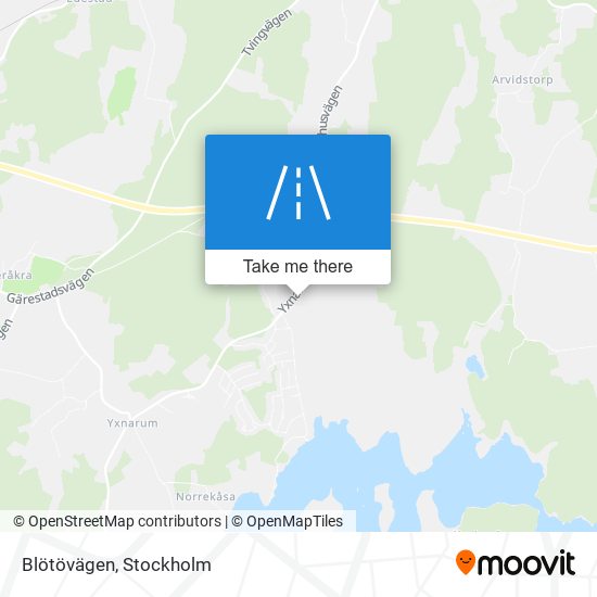 Blötövägen map