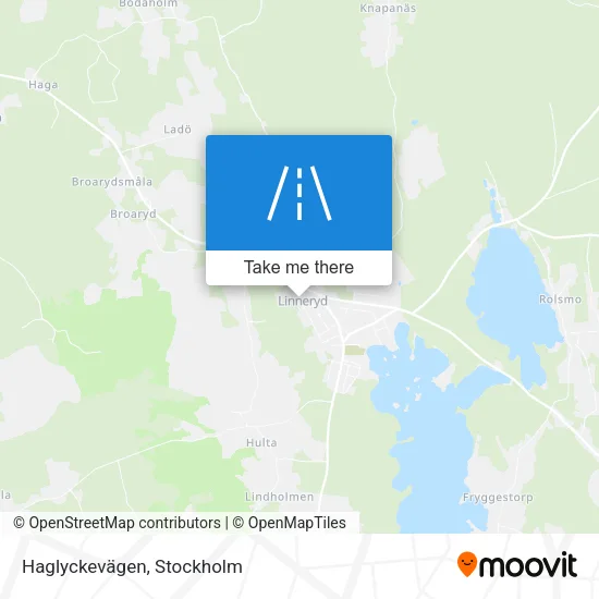Haglyckevägen map