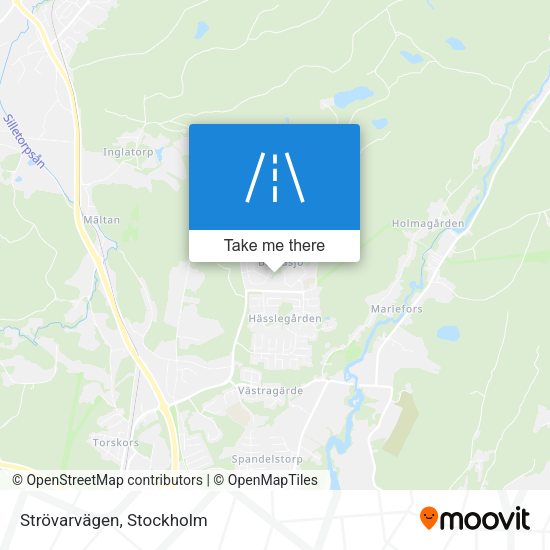 Strövarvägen map
