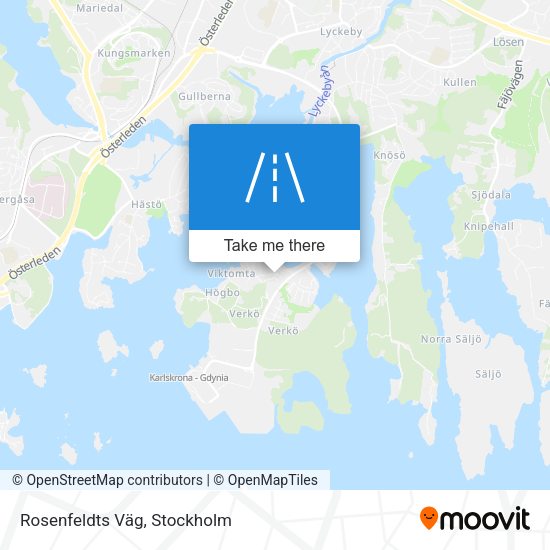 Rosenfeldts Väg map
