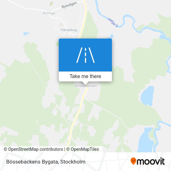 Bössebackens Bygata map