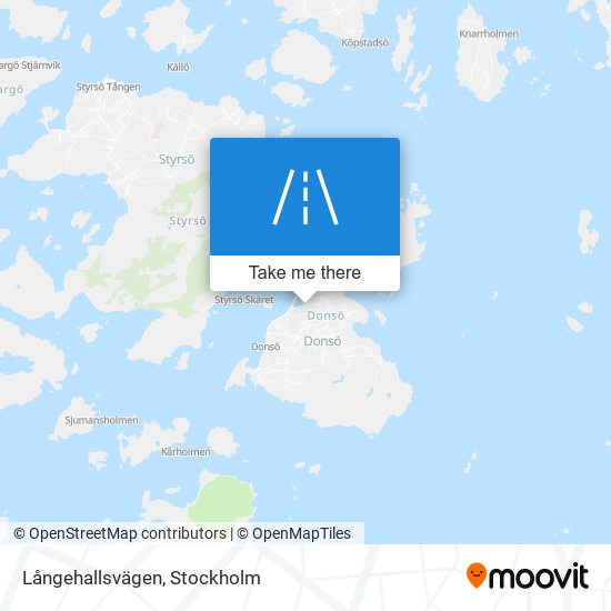 Långehallsvägen map