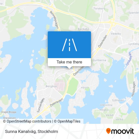 Sunna Kanalväg map