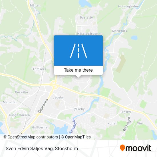 Sven Edvin Saljes Väg map