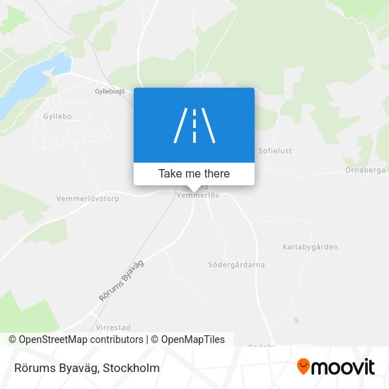 Rörums Byaväg map